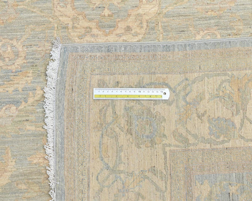 5x7 Chobi Fine Quality Gray Afghan Hand Knotted Wool Area Rug